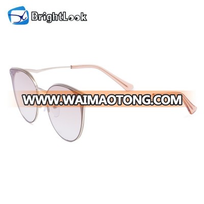 2019 Fashionable new custom logo high quality metal acetate frame sunglasses oem