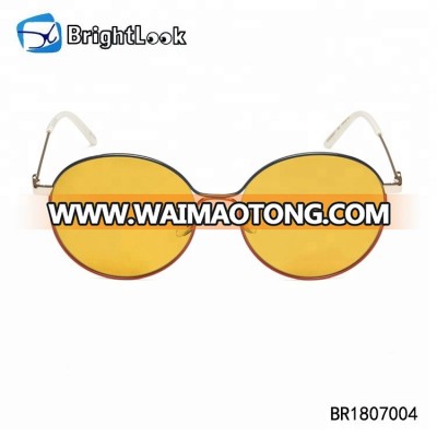 Wholesale custom logo new model sunglasses, fashionable custom metal leg sun glasses