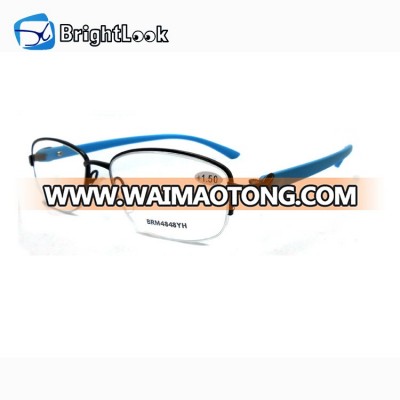 Wenzhou hot selling half frame eyewear customized reading glasses for men and women